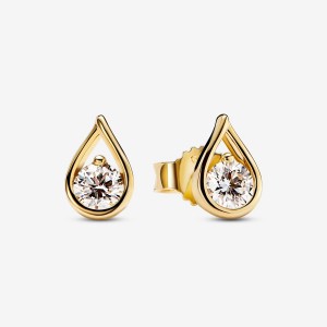 Pandora Brilliance 0.50 ct tw Diamonds Earrings Gold | 0169-GJNBC