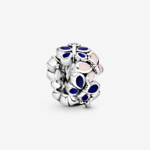 Pandora Butterflies Spacer Spacer Charms Sterling Silver | 8071-VUWZY