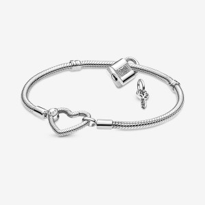 Pandora Charm Bracelets Sterling Silver | 7195-VRLBN