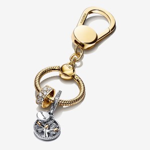 Pandora Charm Holders Gold Plated | 6145-OWLZJ