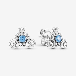 Pandora Cinderella Pumpkin Coach Stud Stud Earrings Sterling Silver | 7562-RCJQK