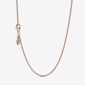 Pandora Classic Cable Charm Holders Rose Gold Plated | 0129-ZDSLV