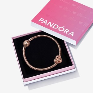 Pandora Family Tree Heart Gift Set Charm Bracelets Rose Gold Plated | 1453-UAQMC