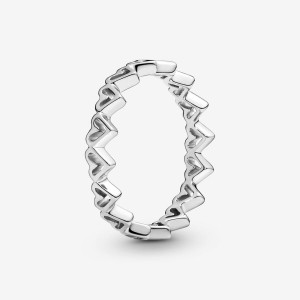 Pandora Freehands Band Rings Sterling Silver | 7146-BKHIN