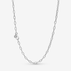 Pandora Link Chain Necklaces Sterling Silver | 0536-ZIFPB