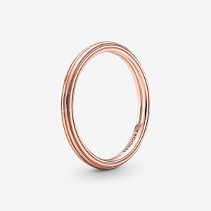 Pandora ME Stackable Rings Rose Gold Plated | 3760-AYZSQ