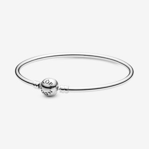 Pandora Moments Bangle Charm Bracelets Sterling Silver | 0367-YCFLI