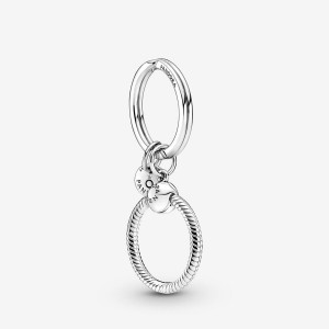 Pandora Moments Key Charm Holders Sterling Silver | 2056-WTFEX