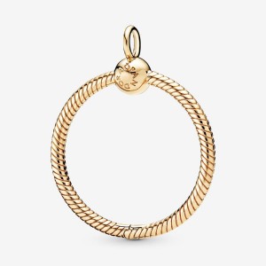 Pandora Moments Medium O Charm Holders Gold Plated | 1078-GZNDA