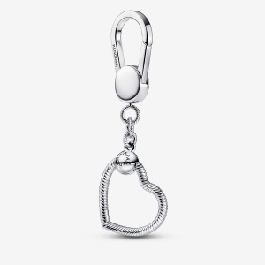 Pandora Moments Small Heart Bag Charm Holders Sterling Silver | 3960-RSTMI