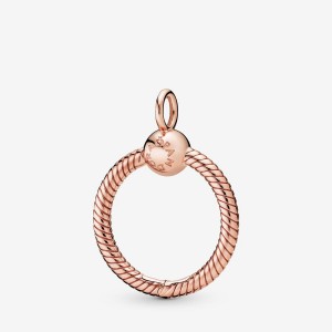 Pandora Moments Small O Charm Pendants Rose Gold Plated | 0325-GHSUI