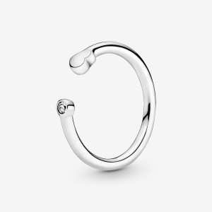 Pandora Polished Open Stackable Rings Sterling Silver | 5320-BFDMX