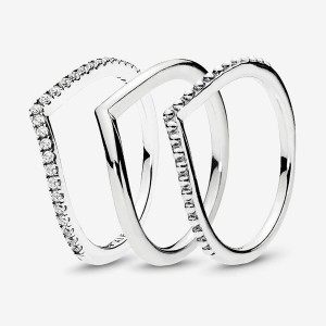 Pandora Ring Sets Sterling Silver | 5109-NDHCP