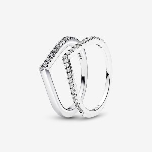 Pandora Ring Sets Sterling Silver | 6805-HOFCA