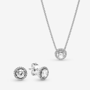 Pandora Sparkling Freehand Heart Pendant Necklace Pendant Necklaces Sterling Silver | 4895-YCFVP