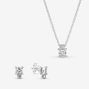 Pandora Sparkling Snowflake Pendant Necklace Pendant Necklaces Sterling Silver | 1763-LVEGT