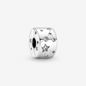 Pandora Stars & Galaxy Clip Clips Sterling Silver | 4950-RKEZL