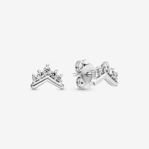 Pandora Tiara Wishbones Stud Earrings Sterling Silver | 4951-SRPYI