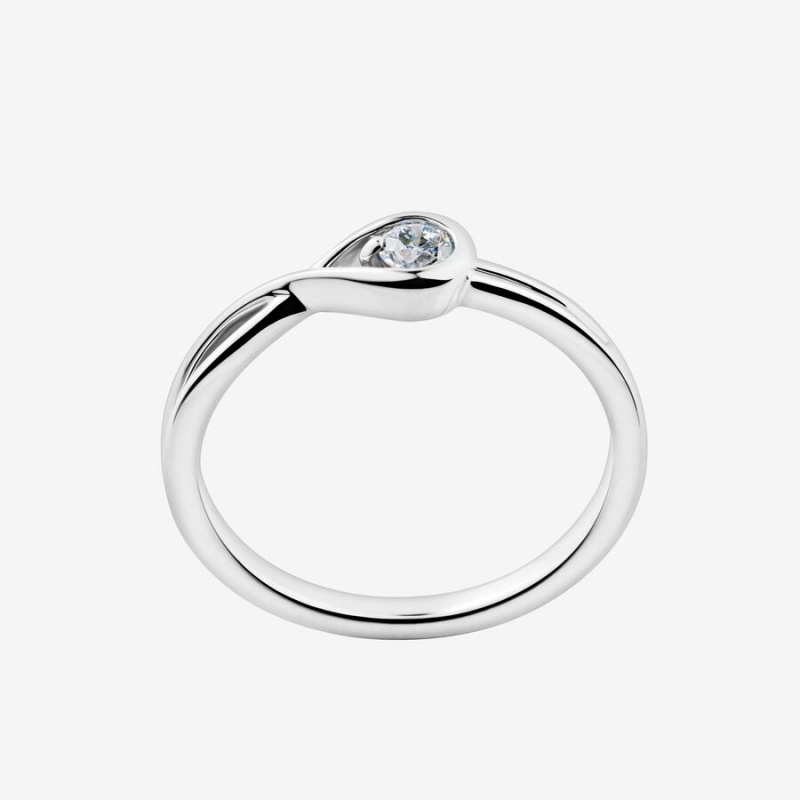 Pandora Brilliance 0.15 ct tw Diamond Rings Sterling Silver | 2301-QODKU