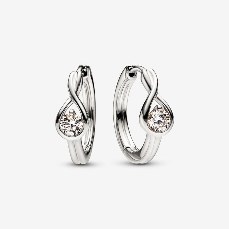 Pandora Brilliance 0.50 ct tw Diamond Earrings White Gold | 3752-SDQVT