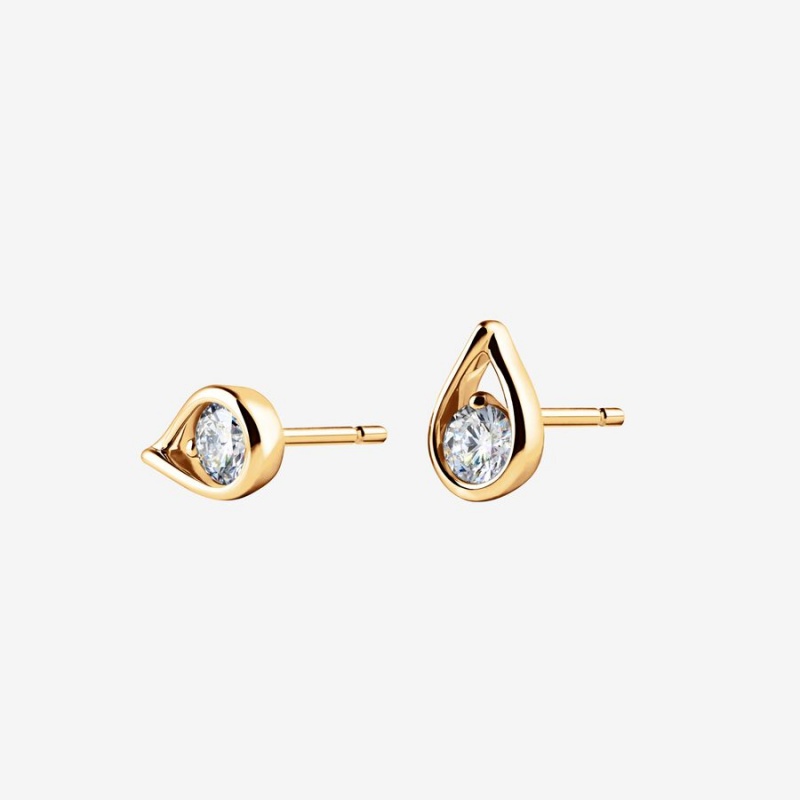 Pandora Brilliance 0.50 ct tw Diamonds Earrings Gold | 0169-GJNBC