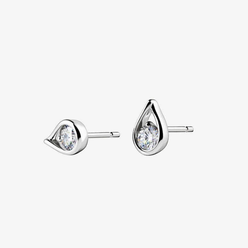 Pandora Brilliance 0.50 ct tw Diamonds Earrings White Gold | 9760-FVAIO