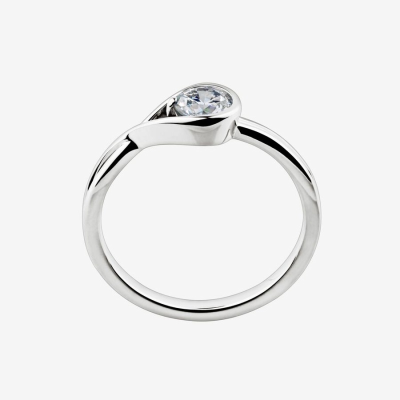 Pandora Brilliance 0.50 ct tw Lab-Created Diamond Rings White Gold | 1623-EKBDR