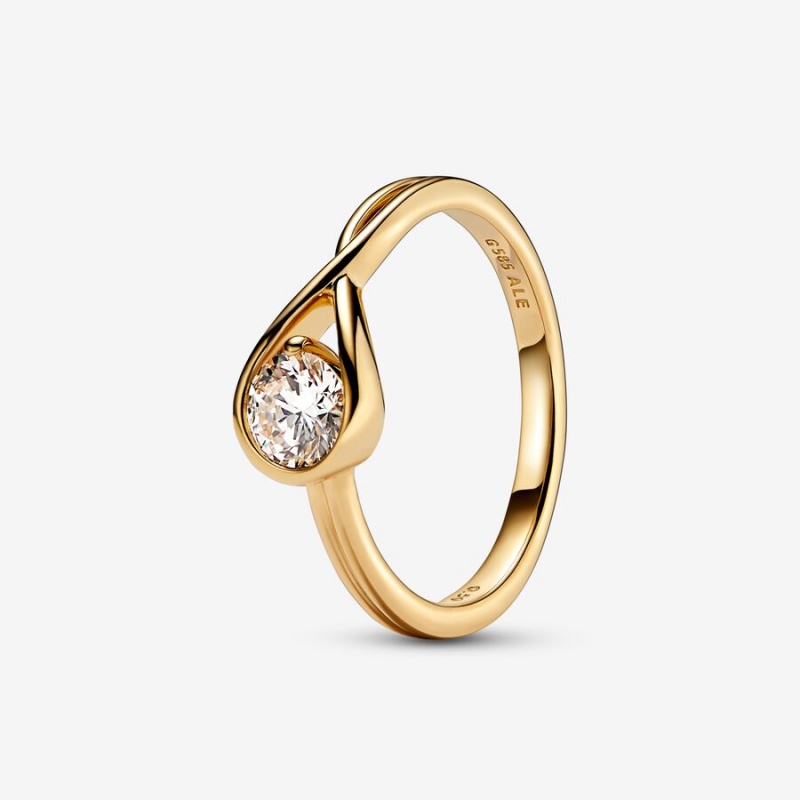 Pandora Brilliance 0.50 ct tw Lab-Created Diamond Rings Gold | 2657-MRAKY