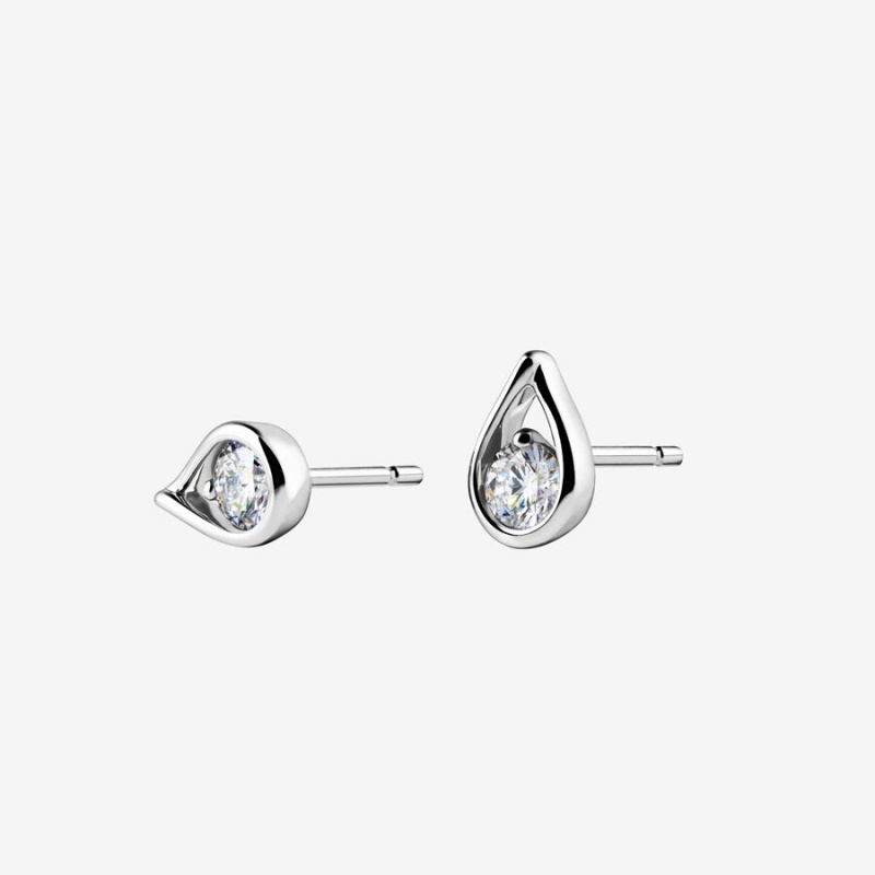 Pandora Brilliance 0.50 ct tw Stud Lab-Created Diamond Earrings Sterling Silver | 1693-DYEUZ