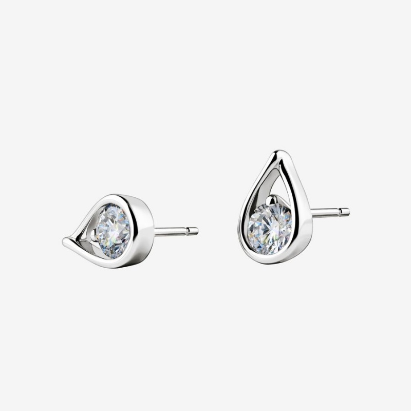 Pandora Brilliance 1.00 ct tw Diamonds Earrings White Gold | 6802-NRJOW