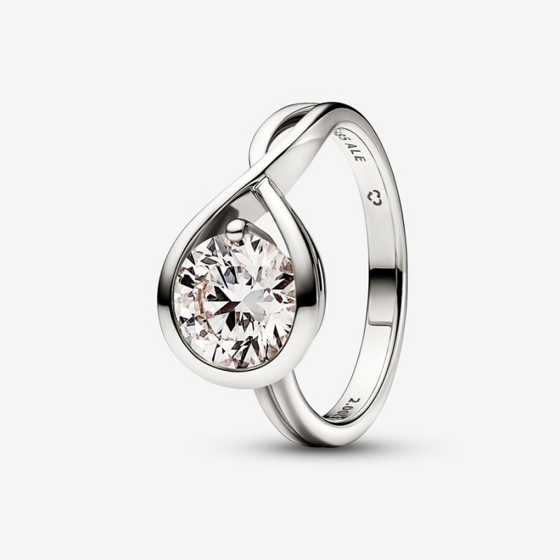 Pandora Brilliance 2.00 ct tw Diamond Rings White Gold | 9654-QEBWN