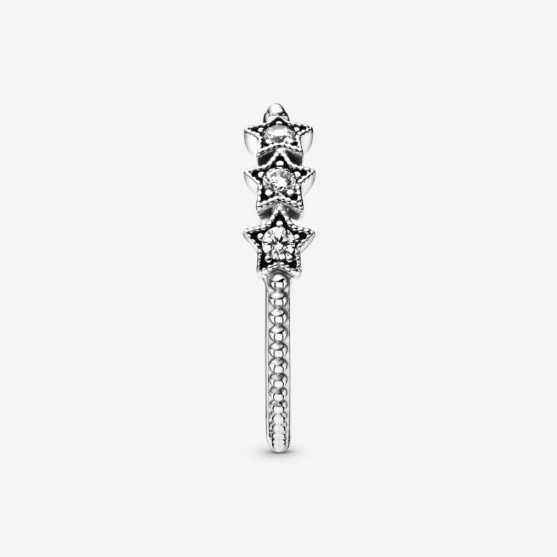 Pandora Celestial Stars Statement Rings Sterling Silver | 3092-TROFQ