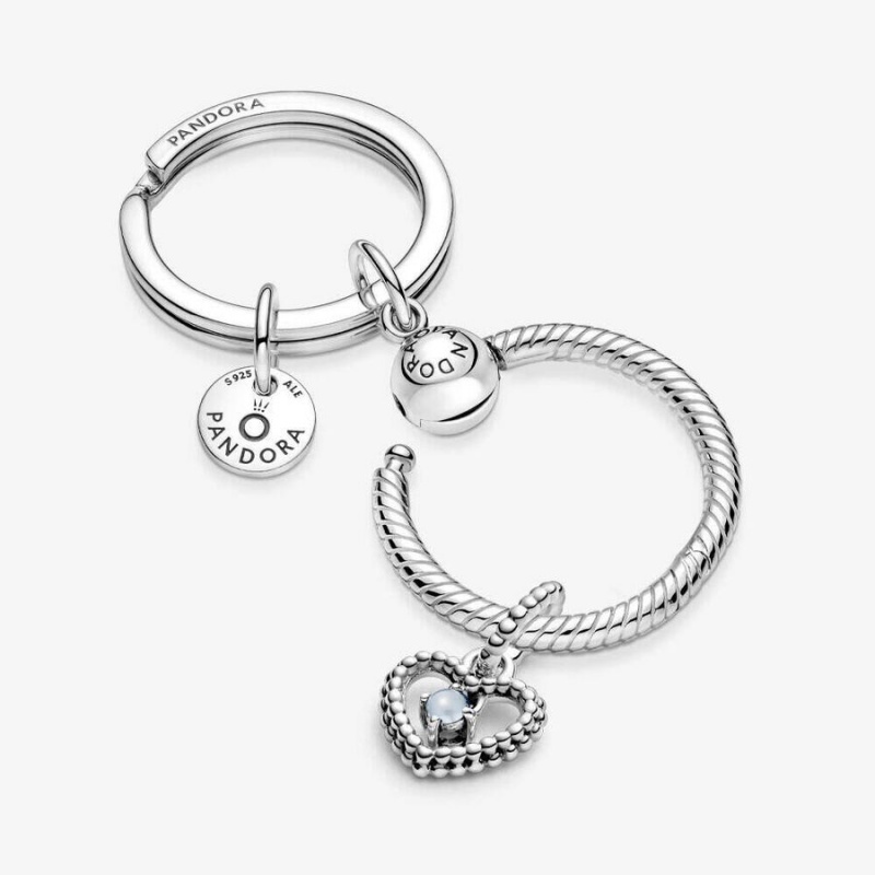 Pandora Charm Holders Sterling Silver | 7402-PKZCF