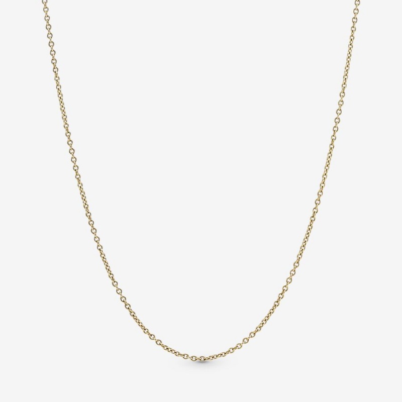 Pandora Classic Anchor Chain Necklaces Gold | 0417-MKUGE