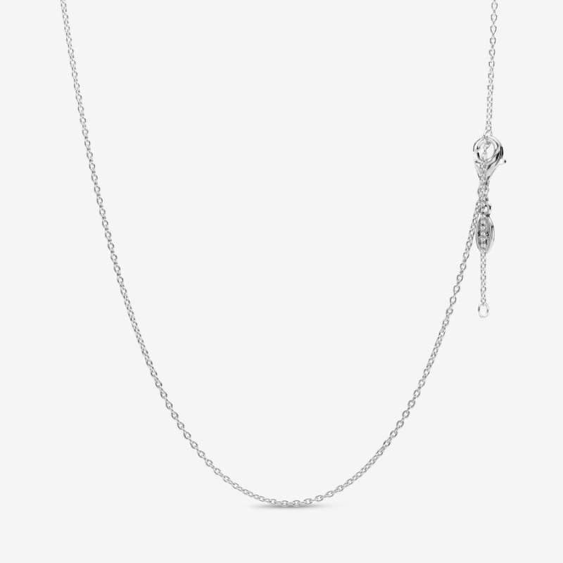 Pandora Classic Cable Chain Necklaces Sterling Silver | 9846-KEXFG