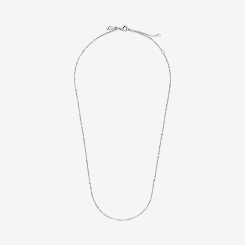 Pandora Classic Cable Chain Necklaces Sterling Silver | 9846-KEXFG