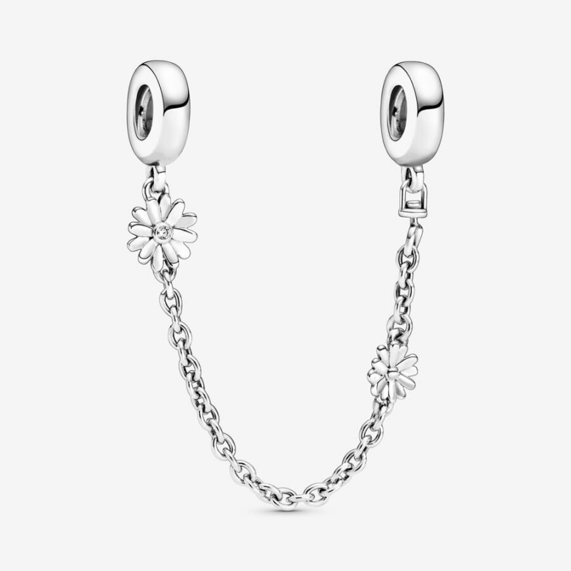 Pandora Daisy Flower Safety Safety Chains Sterling Silver | 1054-FWISL