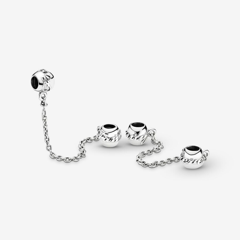 Pandora Family Forever Safety Safety Chains Sterling Silver | 0986-SEBCK