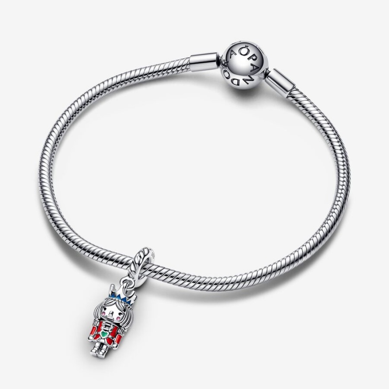 Pandora Festive Nutcracker 2022 Dangle Dangle Charms Sterling Silver | 9570-ZTKDR