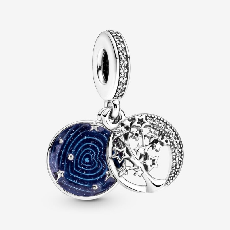 Pandora Galaxy Moon Set, 19 Charm Holders Sterling Silver | 7456-QVCDP