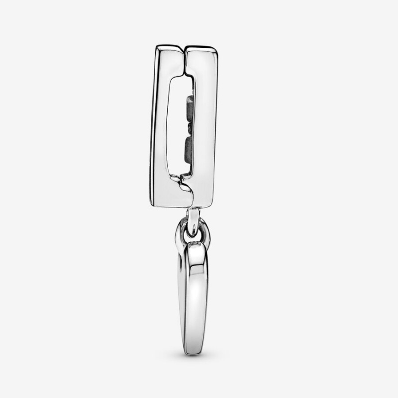 Pandora Heart Dangle Clip Clips Sterling Silver | 8571-YHLDZ