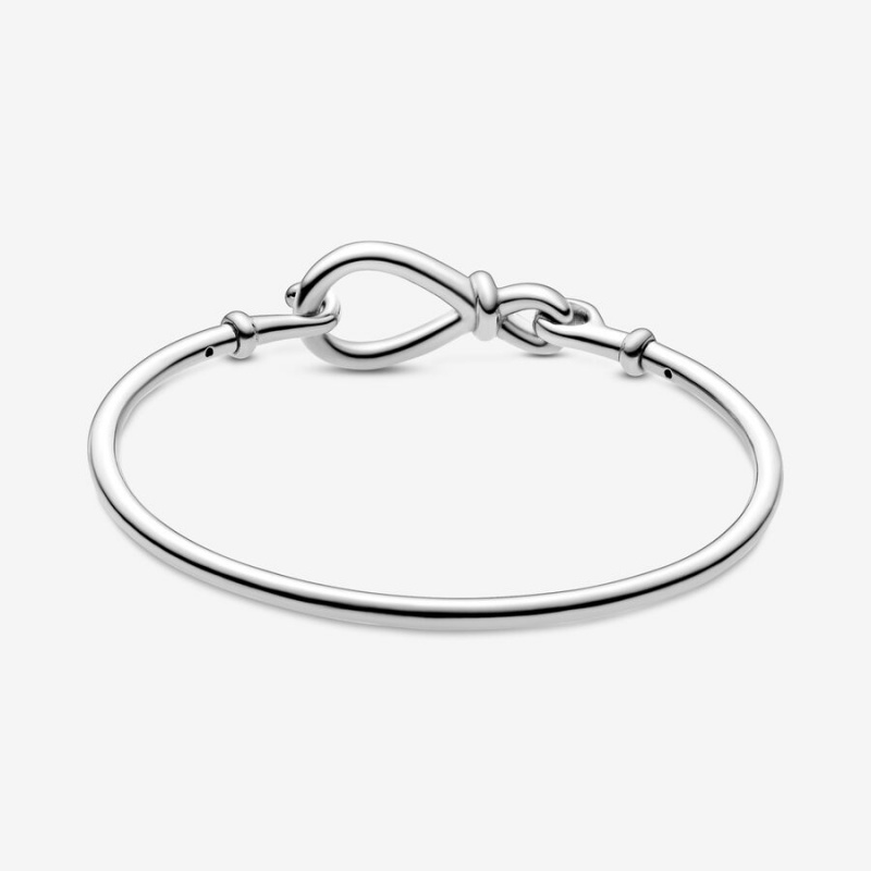 Pandora Infinity Knot Bangle Bangles Sterling Silver | 5160-QYDMG