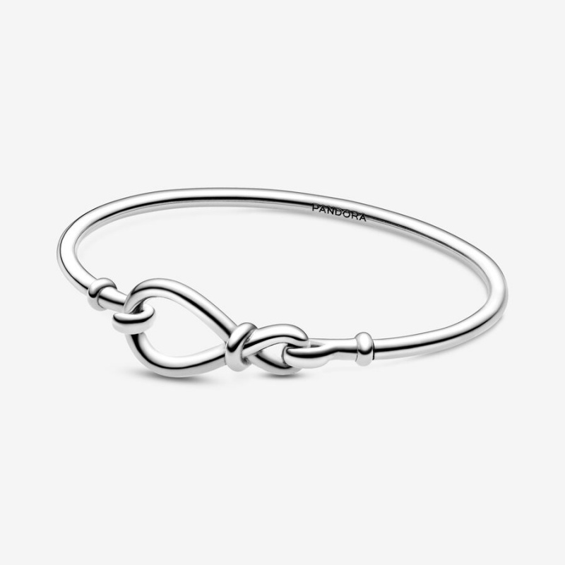 Pandora Infinity Knot Bangle Bangles Sterling Silver | 5160-QYDMG