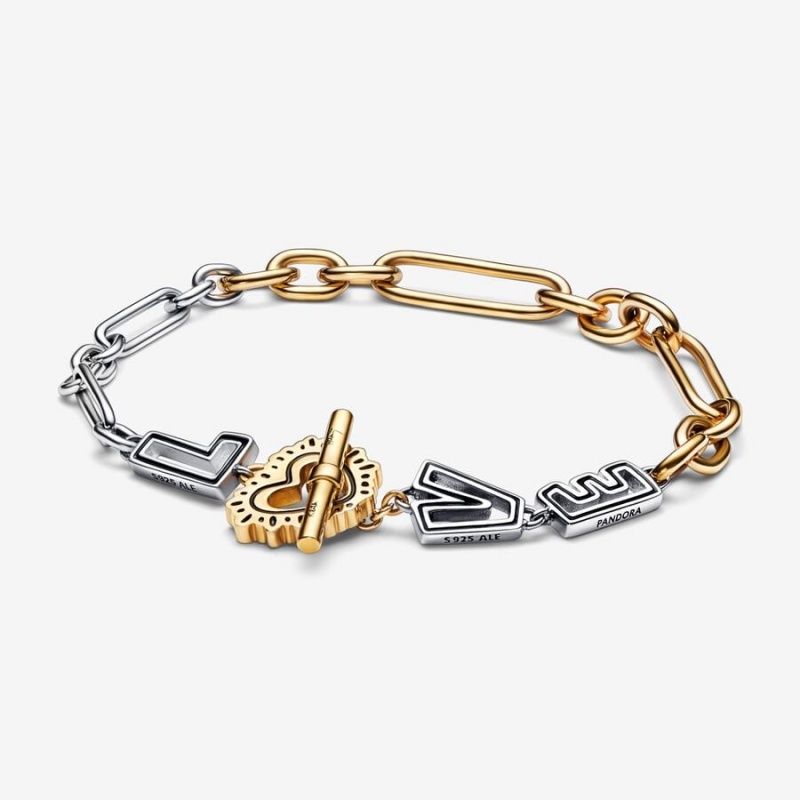 Pandora Keith Haring x Two-tone Love Links Link Bracelets Two-tone | 5618-NJPYM