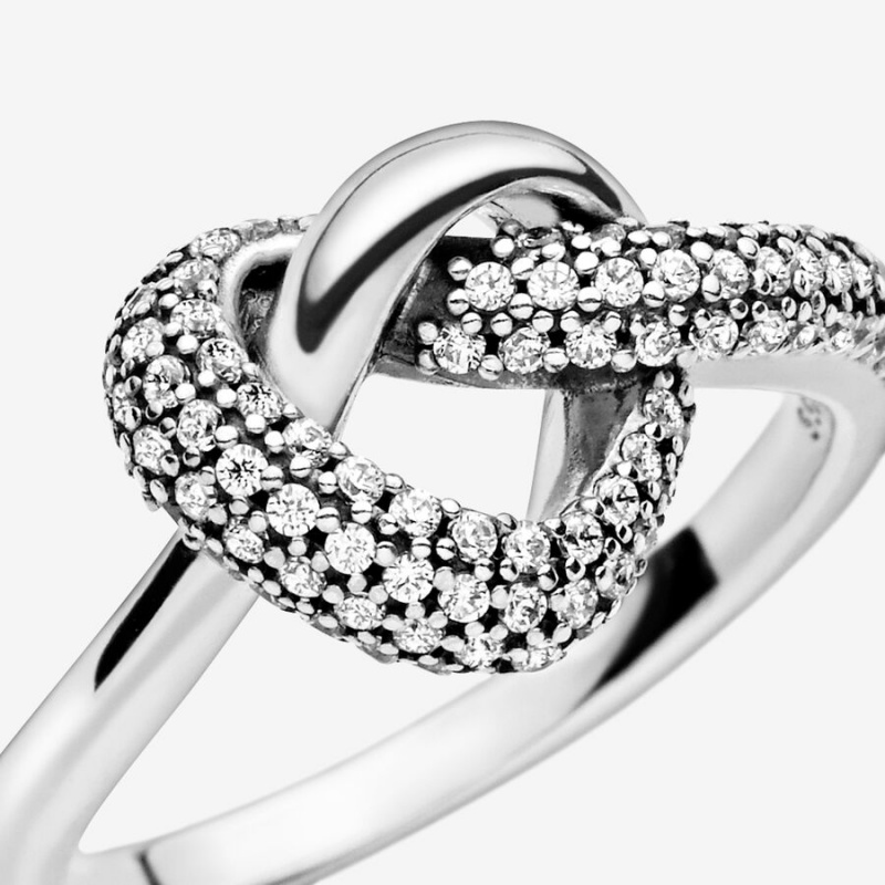 Pandora Knotted Heart & Promise Rings Romantic Jewelry | 3207-IHSWZ