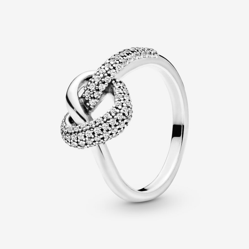 Pandora Knotted Heart & Promise Rings Romantic Jewelry | 3207-IHSWZ