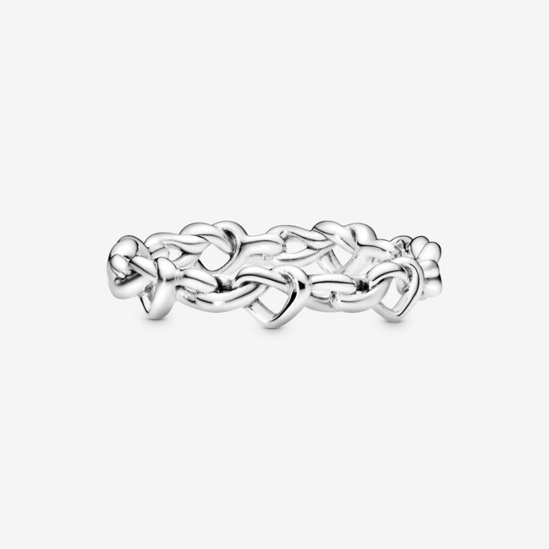 Pandora Knotteds Band Rings Romantic Jewelry | 1043-ACHWD