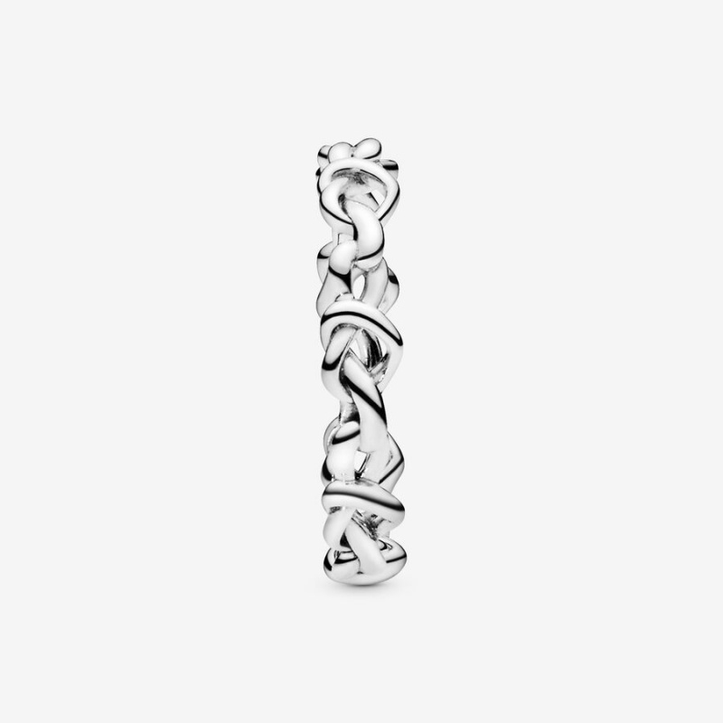 Pandora Knotteds Band Rings Romantic Jewelry | 1043-ACHWD