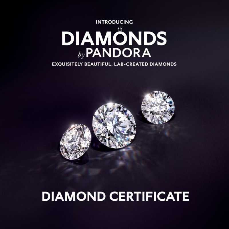 Pandora Lab-created Diamond Styled Sets Gold | 5928-BKVTI