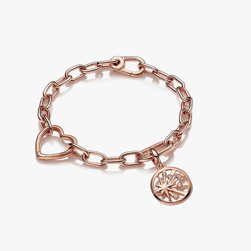 Pandora Link Bracelets Rose Gold Plated | 7416-BVIUC